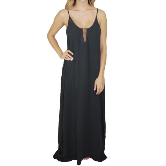 Blue Life Planet Blue Heats On Maxi Dress Black - Picture 2 of 5